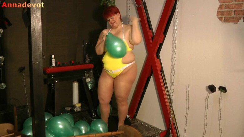 Anna Devot: Annadevot - Balloons in a swimsuit