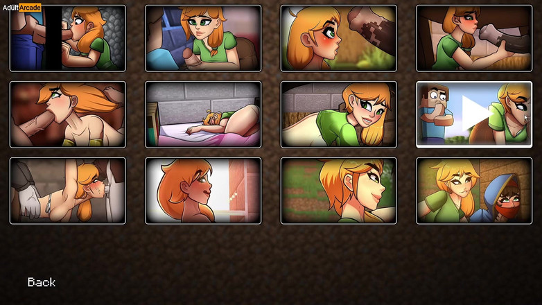 LewdArcade: Hornycraft Gallery Sex Scener Samling [del 02] Minecraft parodi porr spel