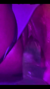Close up Squirting on Dildo