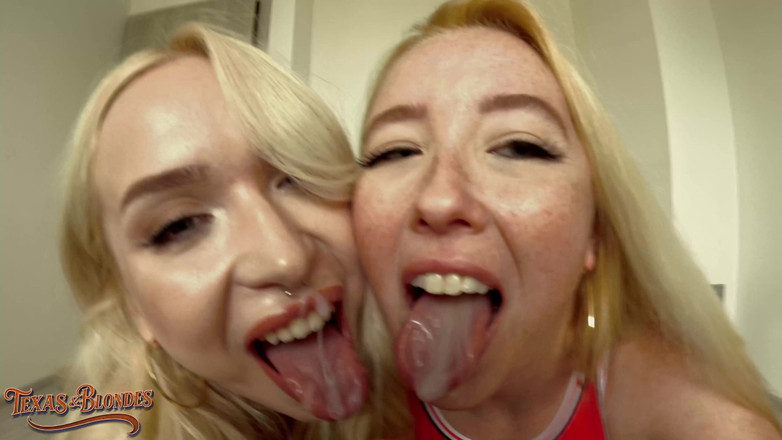 Texas and blondes: Cz Muse เลี้ยงน้ำเงี่ยนให้สาวผมทองสวย Samantha Rone & Vera Jarw!