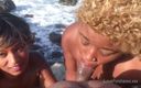 After Hours: Горячие чернокожие девушки трахаются на пляже
