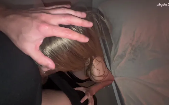 AngelicaHeaven: Hot Blonde with Big Tits Fucked Hard and Pissed Man...