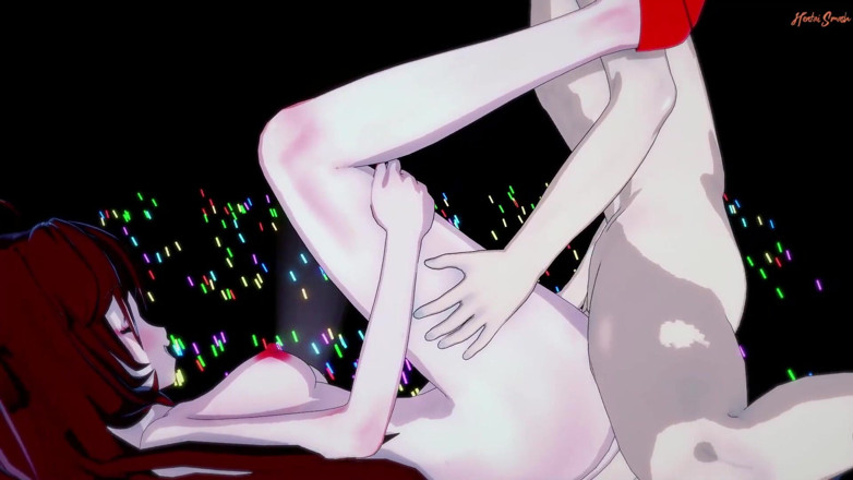 Hentai Smash: Une petite amie se fait baiser et éjaculer dessus sur scène...