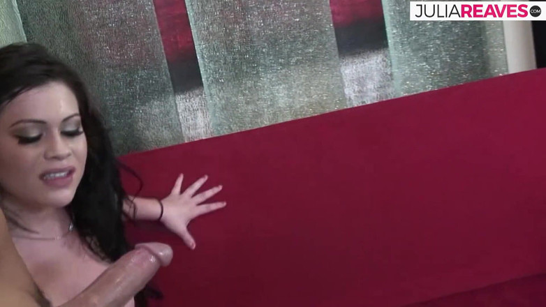 Horny Goons: Babe gags on a monster cock then gets fucked to...