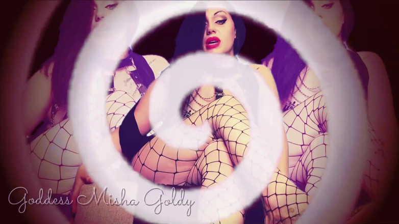 Goddess Misha Goldy: Escrava de pés machos! Hipnotizante foda mental! Junky a pés...