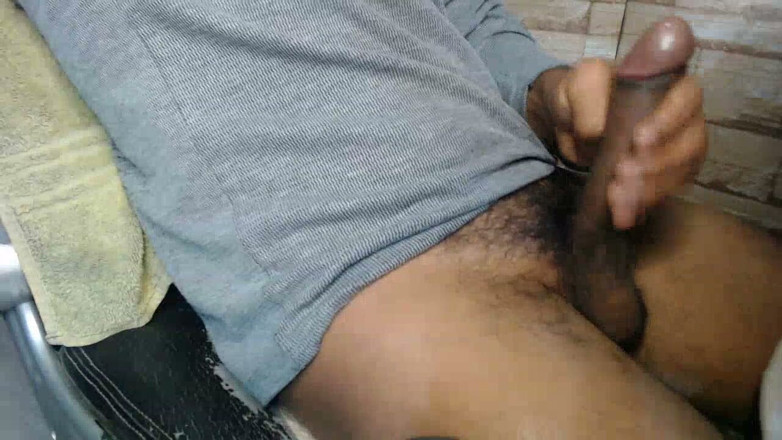 Hornyboy2058: A Man Plays Alone with His Enormous Bulge Before Ejaculating