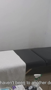 Real Doctor Examines the Patient's Anus and Breasts