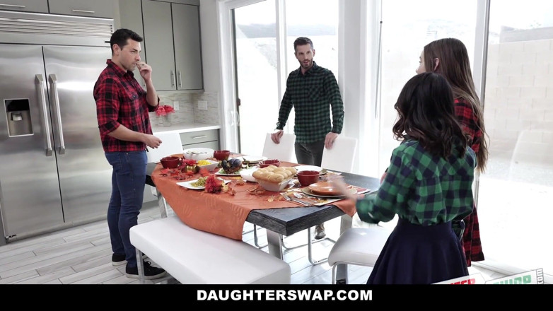 Swappz: Cute Asian teen fucks her best friend`s Stepdad on thanksgiving
