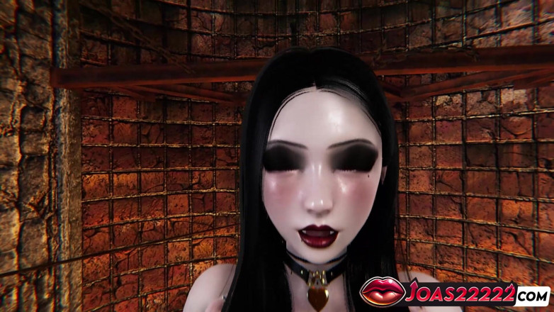 Joas22222: Goth Odette in the Dark Room - Pantyhose Standing Doggy Style &amp;...