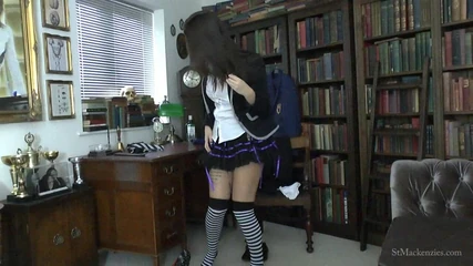 St Mackenzie's Archive: Lauren Strips & Gets Dressed Into an All Boys Uniform