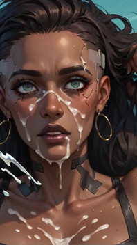 A Black Cyberpunk Beach Whore. Best Porn Ever! Horny Bitch!