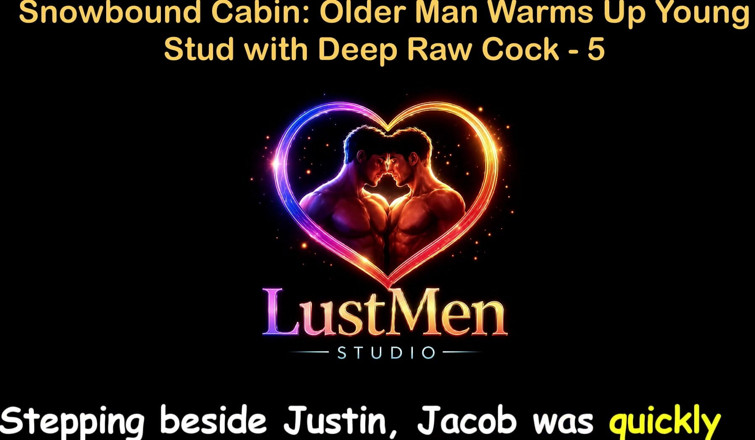 LustMen: English Audio, schwule sexgeschichte - schneegebundene hütte, älterer mann wärmt jungen hengst...