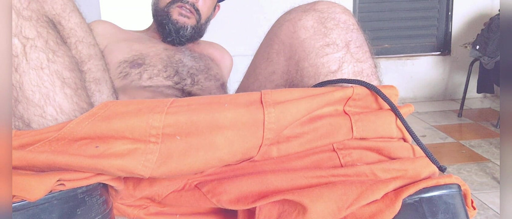 Stink HairyMale: Bottes, jockstrap, grosse éjac