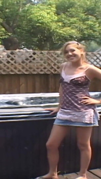 All Natural Coed Hangs Out at the House Naked