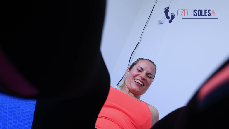 Czech Soles - foot fetish content: POV Gym Wrestling Under Her Bare Feet - She Always Wins
