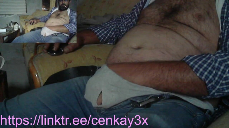 CenkAy: स्ट्रेट मैन हवा में वीर्य छोड़ता है