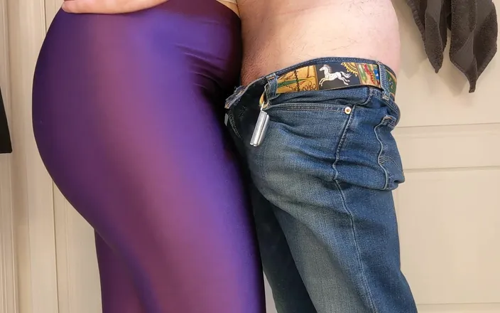 Always Fun No Pants: Femdom Hot Wfie Gets Leggings Wet Locking and Teasing Cuck!