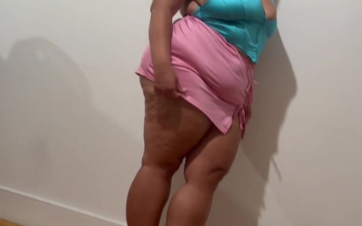 PutiLing: Big Booty Latina BBW grube nogi Mini spódnica wysokie obcasy...