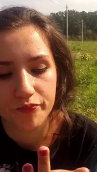 Teen Swallowing Cumshot Outdoor