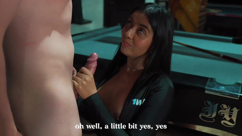 linahenaossx: Hard Sex on a Pool Table with Huge Cock Lina...