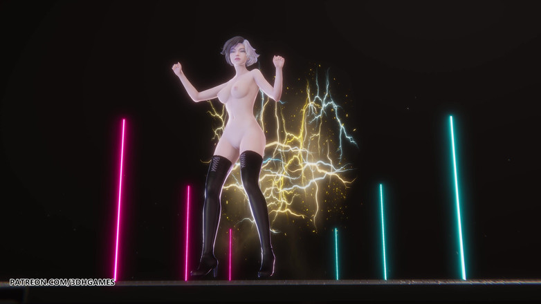 3D-Hentai Games: [MMD] BabyMonster - Sheesh Luna Snow, сексуальный обнаженный танец, хентай без цензуры