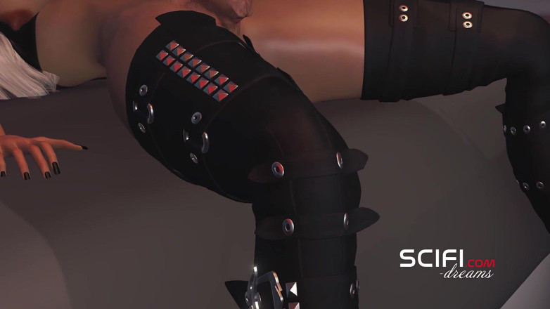3dxpassion-transgender: Sci-Fi nöje. Het 3d shemale som har det bra med en...