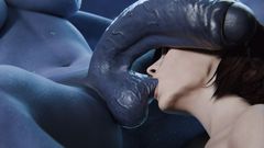 Futa Lord: Сексуальная шлюшка Piroguh подсела на толстые члены с идеальными сиськами, полными молока