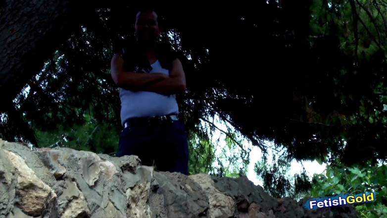 Old Bangs Young: Nasty MILF seduces older man in the forest and gets...