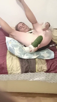 After Two Days at the Beach, Upon Returning Home, He Practices Fisting Alone.