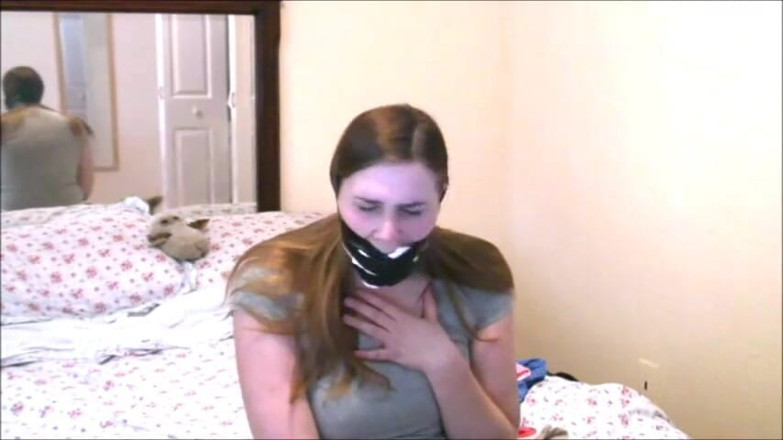 Selfgags classic: Alex plays a damsel - part 1: The kinky girlfriend