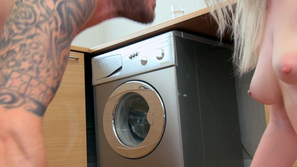 Pure XXX Hardcore: Big ass blonde Carly Rae fucked in the kitchen by...