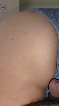 Reverse Cowgirl of a Mature Woman with a Big Butt