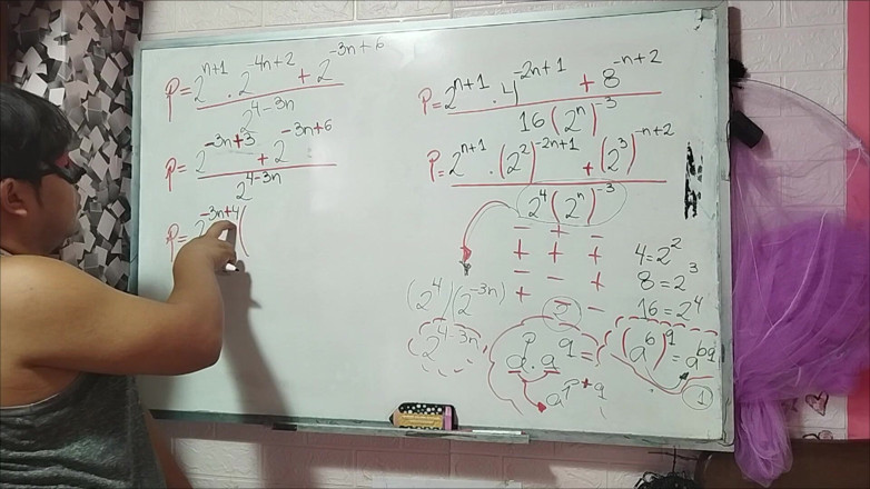Rosaroja: 22 Álgebra: Leyes de exponentes - factorización y facilitación