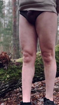 My Sweet Tiny Ass and Dick Flash in the Forest