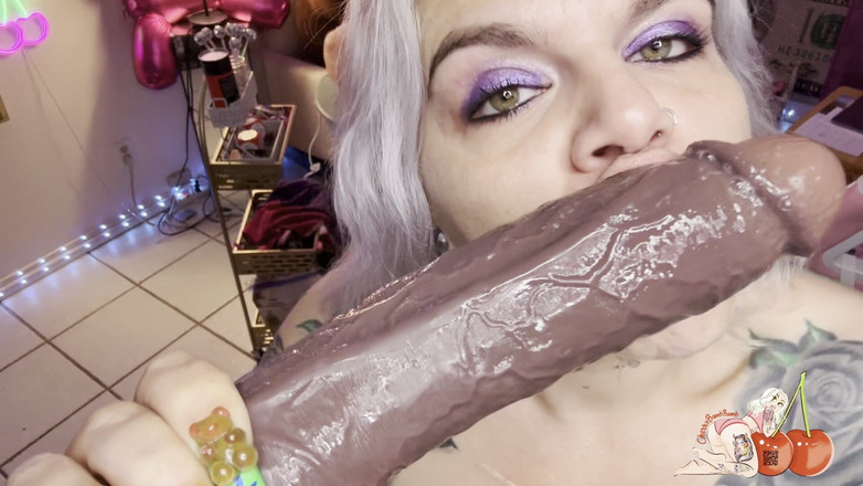 CherryBombBomb: POV Spit Fetish Deep Throating Asmr Sloppy BJ