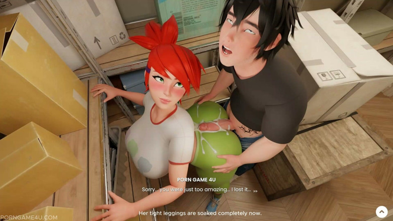 PORN GAME 4U: Storage Room Encounter: Siera's Tight Leggings Thighjob - Mansion Days - Part 4 -...