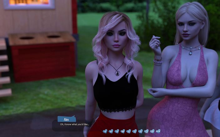 3D cartoon porn: Helping the Hotties 23 - Alex Having Fun with Four Girls