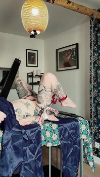 Sensual Scarf Ties Tease: Inanna Justice Binds & Teases Until Helpless