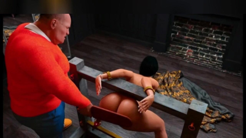 3DXXXTEEN2 Cartoon: Anna obéit à son désir avec obéissante. Dessin animé porno en 3D,...