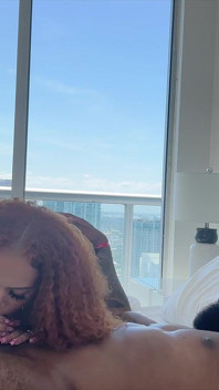 BBC Stud Fucking Big Booty Lightskin on Miami Balcony