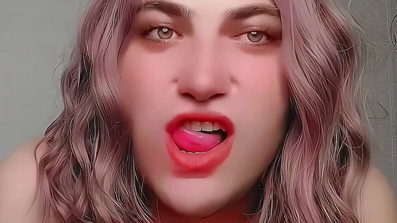 Kitty_Cross: Грайлива транс-дівчина повільно піднімає панчохи