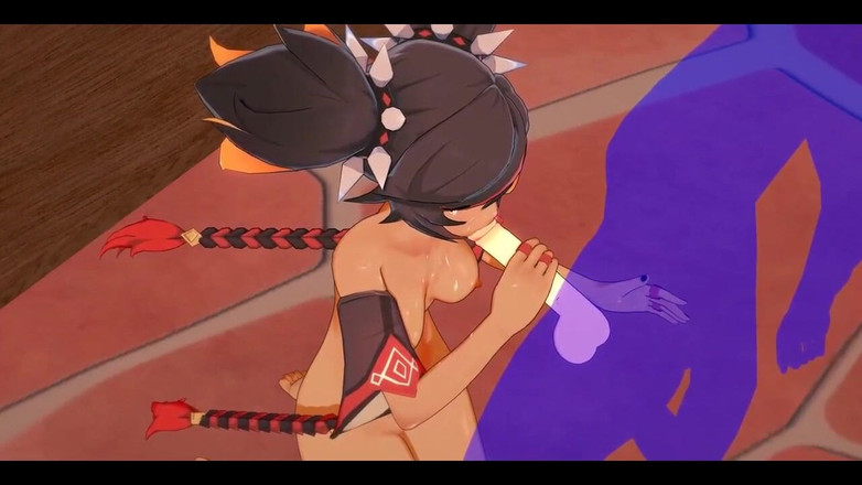 HentaiTubes: Genshin Impact Hentai - Xinyan Hardsex - Japonská asijská Manga Anime Filmová...