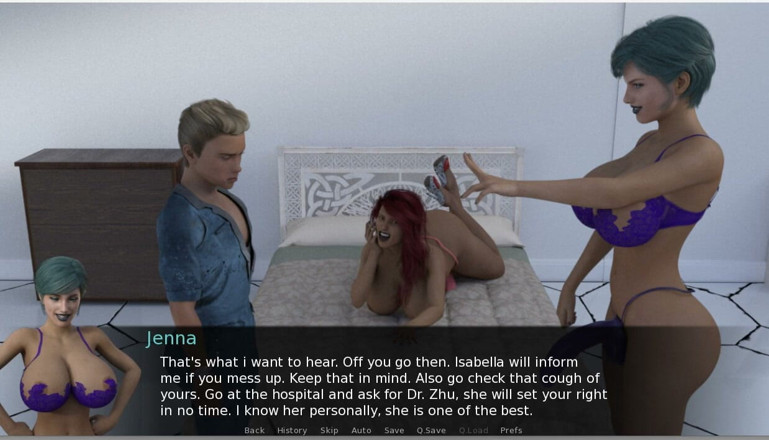 XXX Games Bunk - Trans: Futa Groves - Gameplay - Roleplay - Sissy Spanked, Throat Fuck and Drinking...