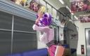 H3DC: 3d hentai chica no usa bragas en el tren (parte 2)