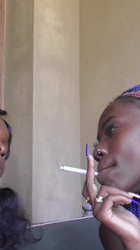 Ebony Girls Smoking