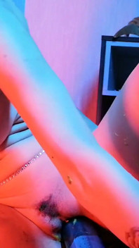 Cute bitch roughly fucks herself in the ass with hand and uses a pump