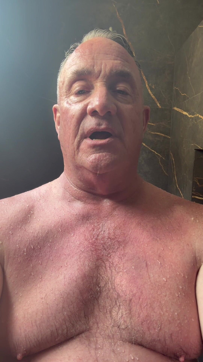 GottaLuvBB: Stepdaddy Taking a Shower After Golfing