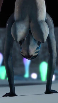 Hot alien sex on the exoplanet! An alien gets fucked by a spacewoman in spacesuit with strapon