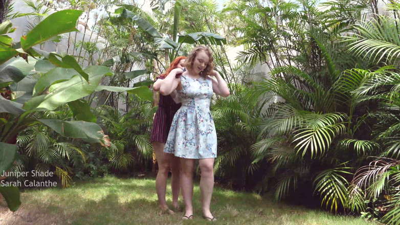 Sarah Calanthe: Sarah Calanthe and Nikita Foxx Play in the Garden