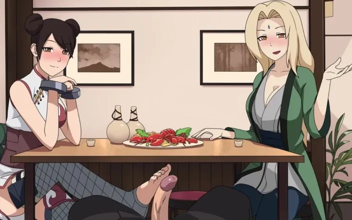 LoveSkySan69Real: Naruto - Kunoichi Trainer - Part 7 - Tenten and Tsunade Footjob by Loveskysanx